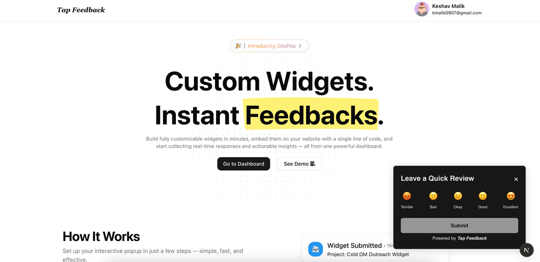 Tap Feedback